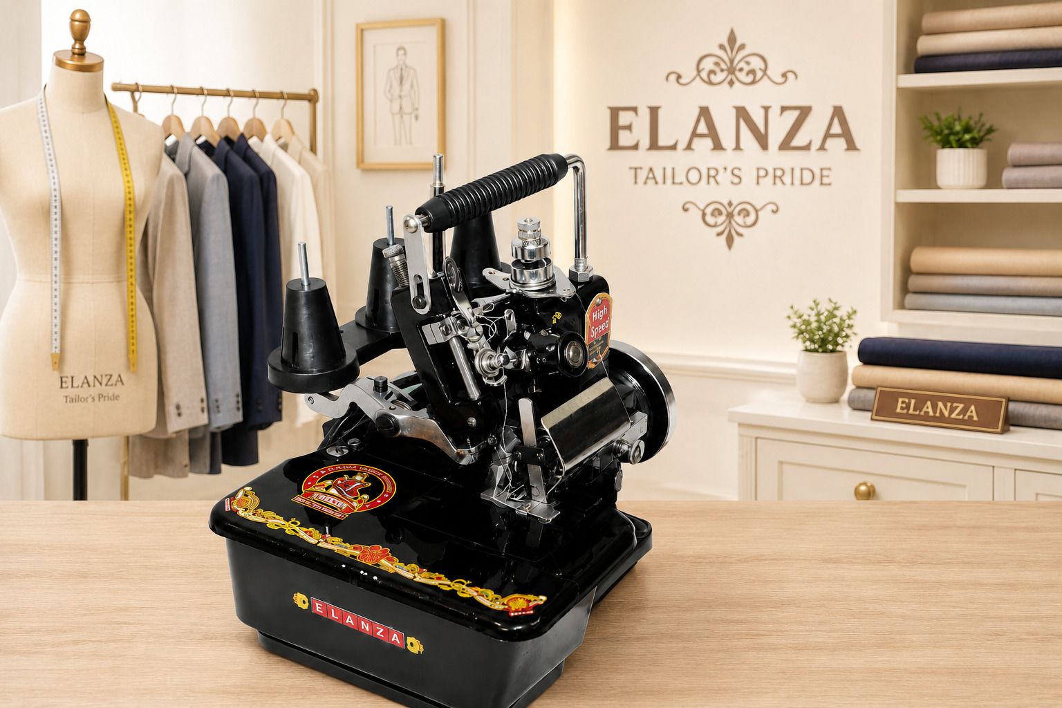 elanza Portable Ovrelock Heavy Duty Durable Manual Sewing Machine-picture-18