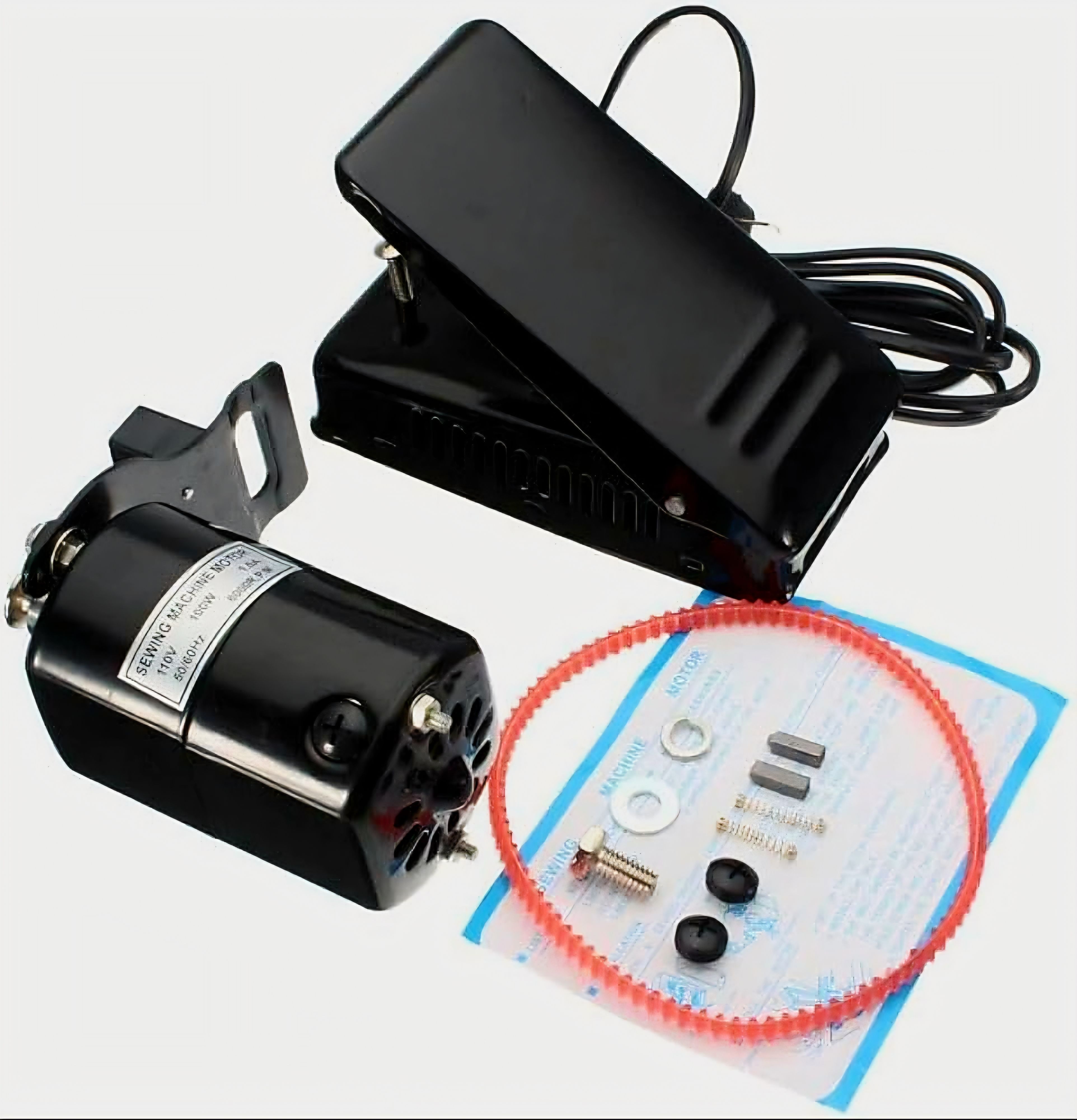 mini domestic sewing machines motor Electric Sewing Machine 1200 built-in stitches 5500 SPM 12 Warranty Black-image-27
