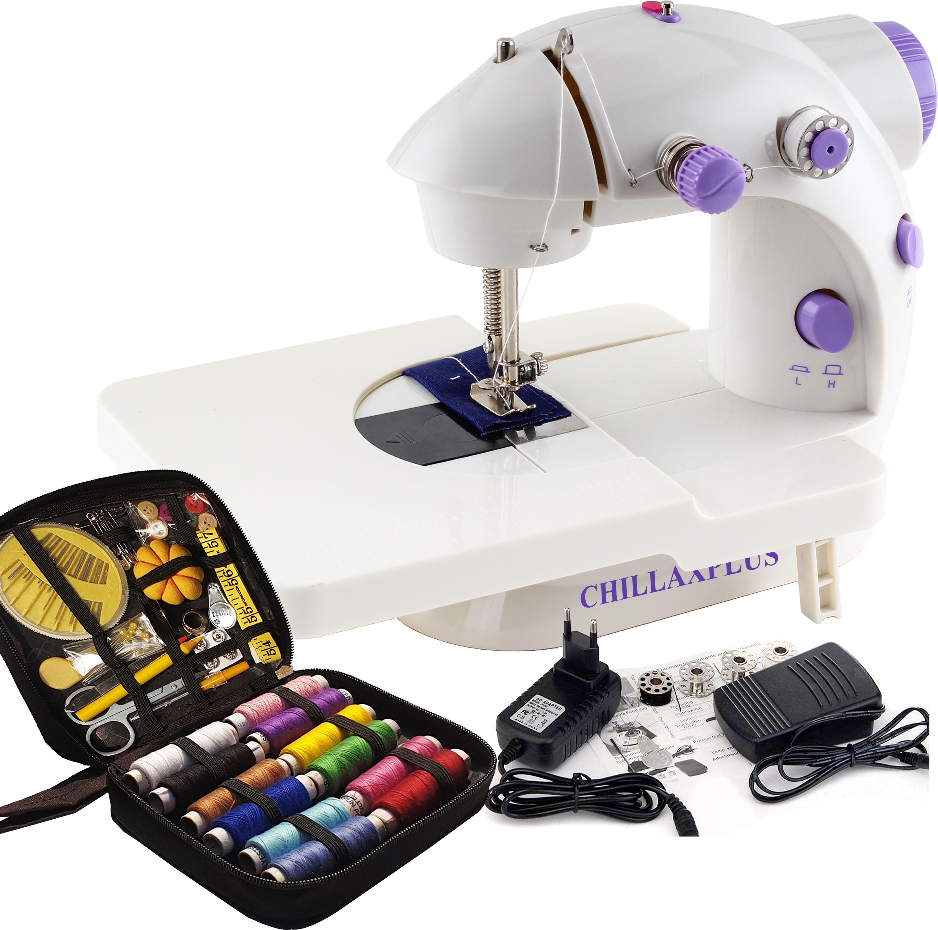 Silai Machine for Home Tailoring with Table and 82 pcs Sewing Kit Electric Sewing Machine-image-34