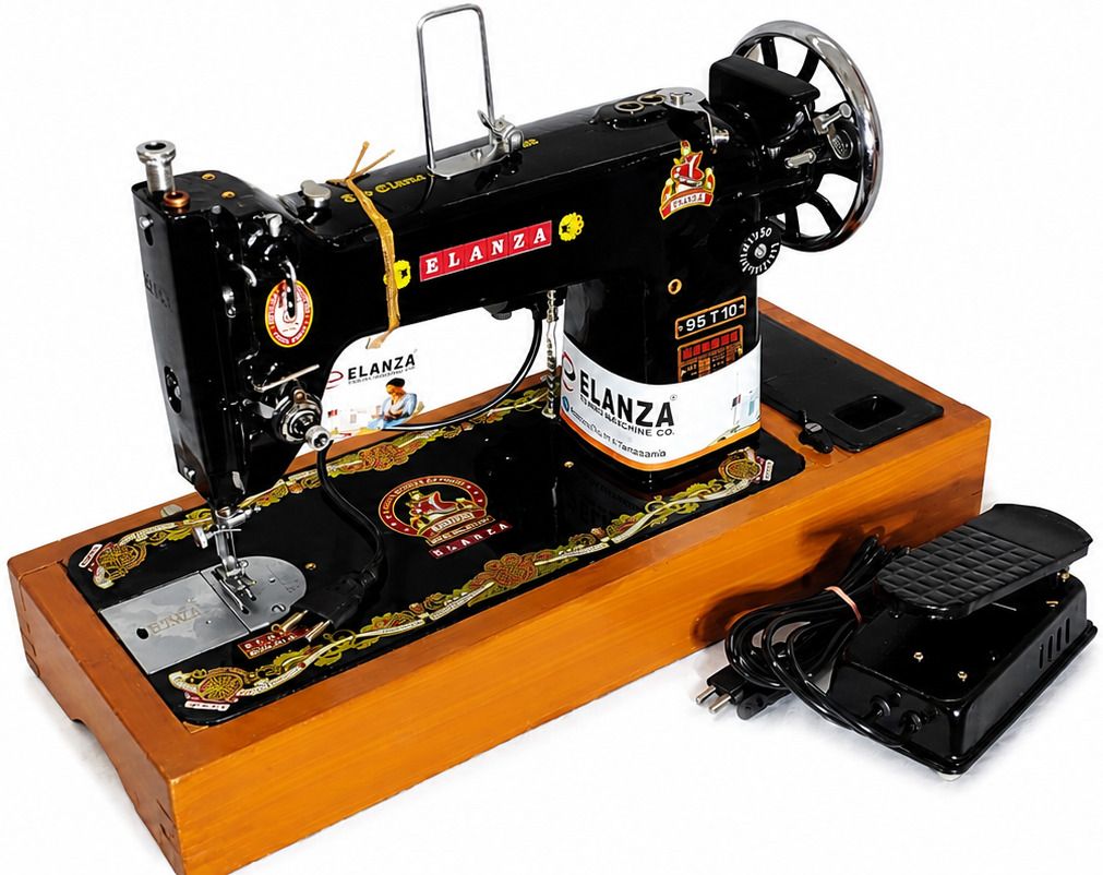 95-T10/UMBRELLA/BIG/HEAVY DUTY Motorized With Wooden Base And Tool Box Electric Sewing Machine 1 built-in stitches 3800 SPM Multicolor-image-45