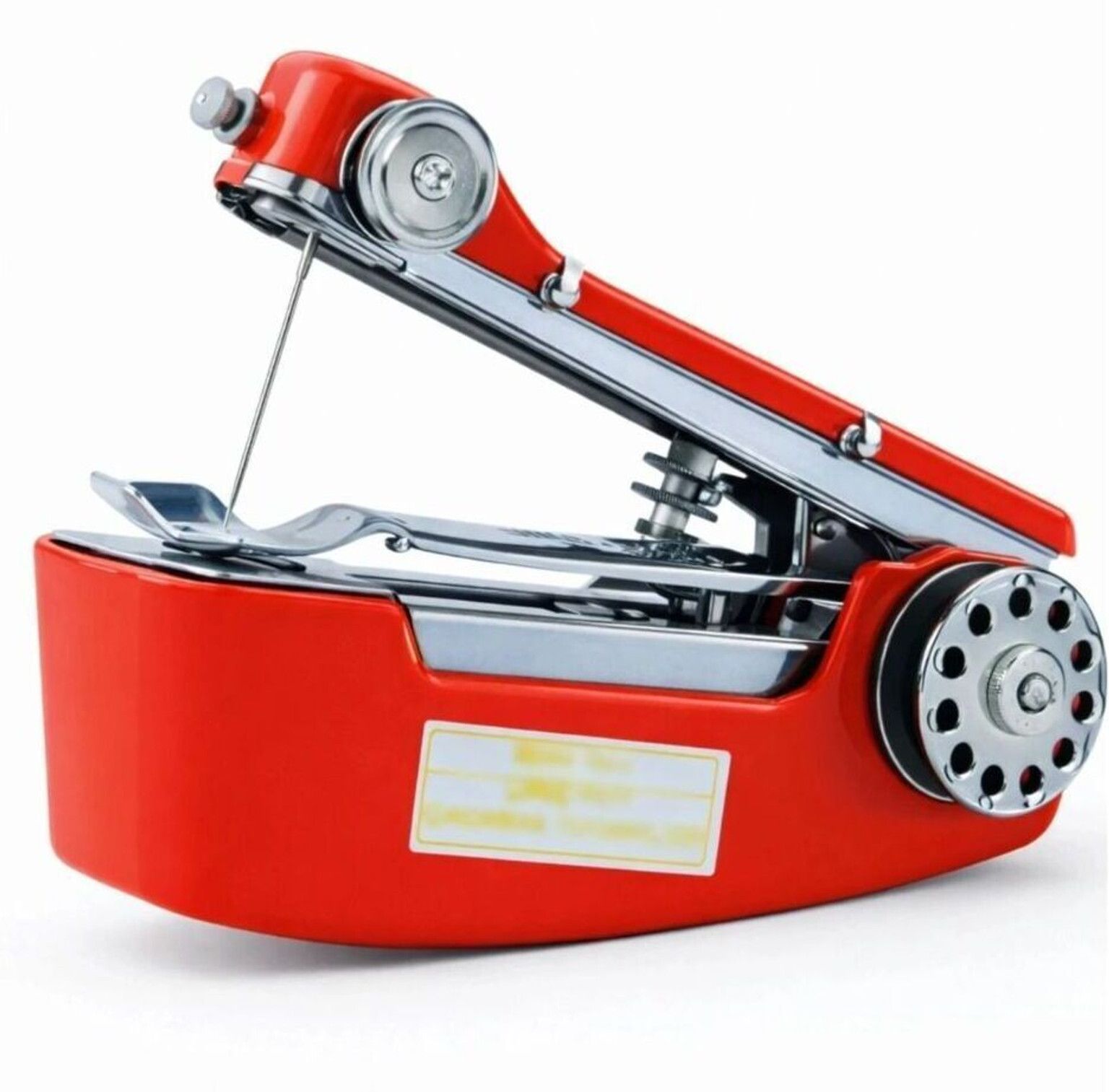 Portable Mini Hand Sewing Machine for Quick 18 built-in stitches 80 SPM Red Manual Sewing Machine 1 built-in stitches 100 SPM Red-image-29