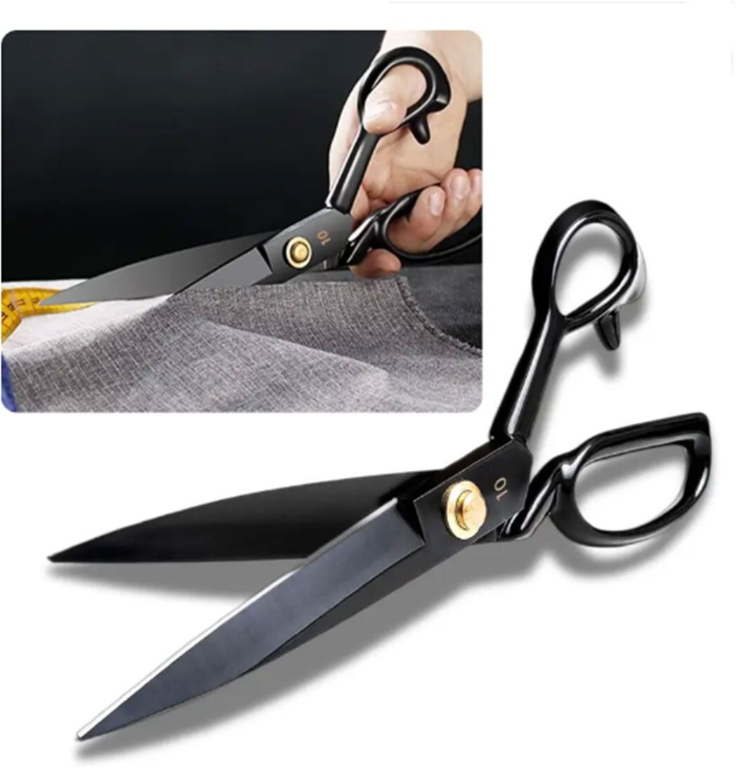 10-Inch Sharp Tailoring Scissors for Smooth and Accurate Cloth Cutting Manual Sewing Machine-image-21