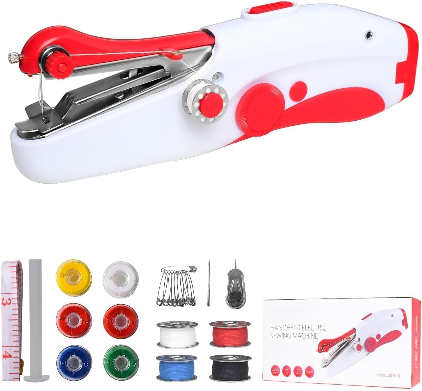 Handheld Sewing Machine, Mini Portable Electric Sewing Machine for Beginners Stapler Sewing Machine-image-25