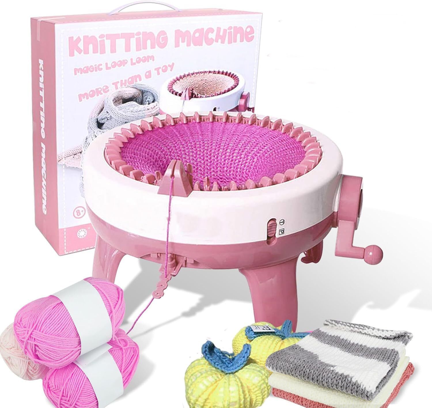 gemsy 40 Needle Circular Knitting Machine – DIY Manual Sewing Knitter Loom for Hats Manual Sewing Machine-picture-6