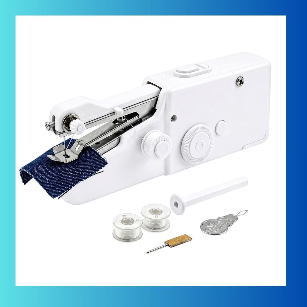 Portable Handheld Sewing Machine for Quick Stitching & Clothes Repair_01 Electric Sewing Machine 2 built-in stitches 100 SPM White-image-24