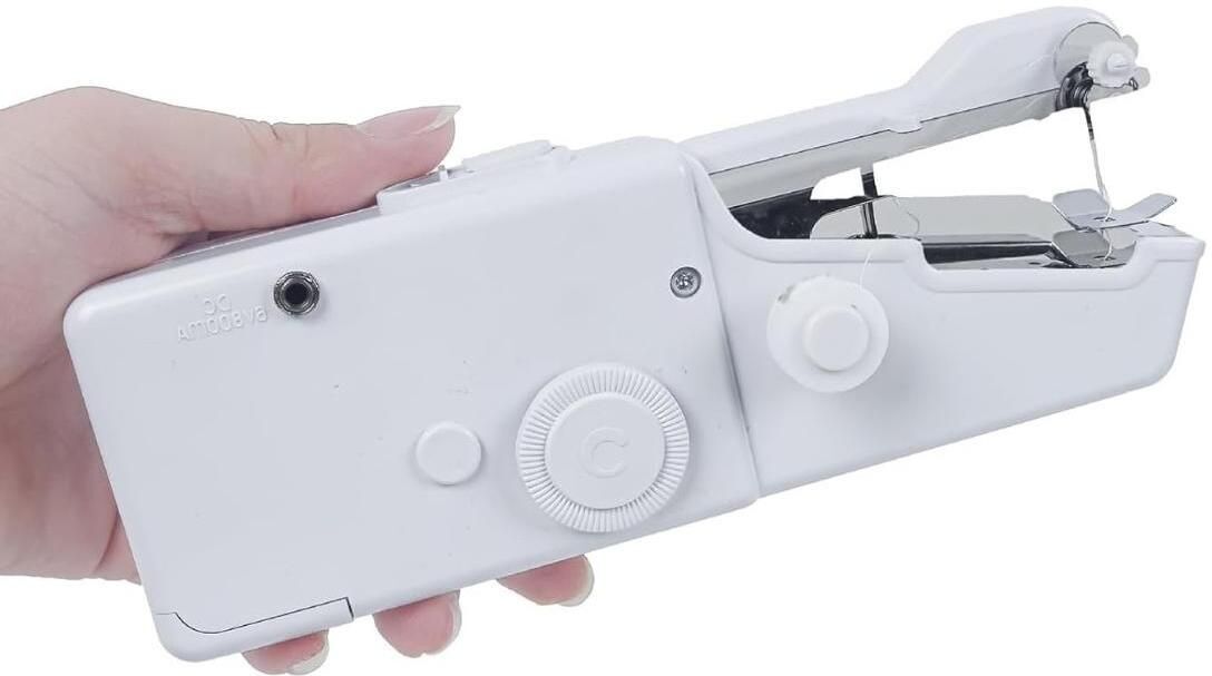 radhe (NG48) Handy Stitch Mini Hand Sewing Machine | Emergency Stitching Quick Repairs Electric Sewing Machine-picture-14