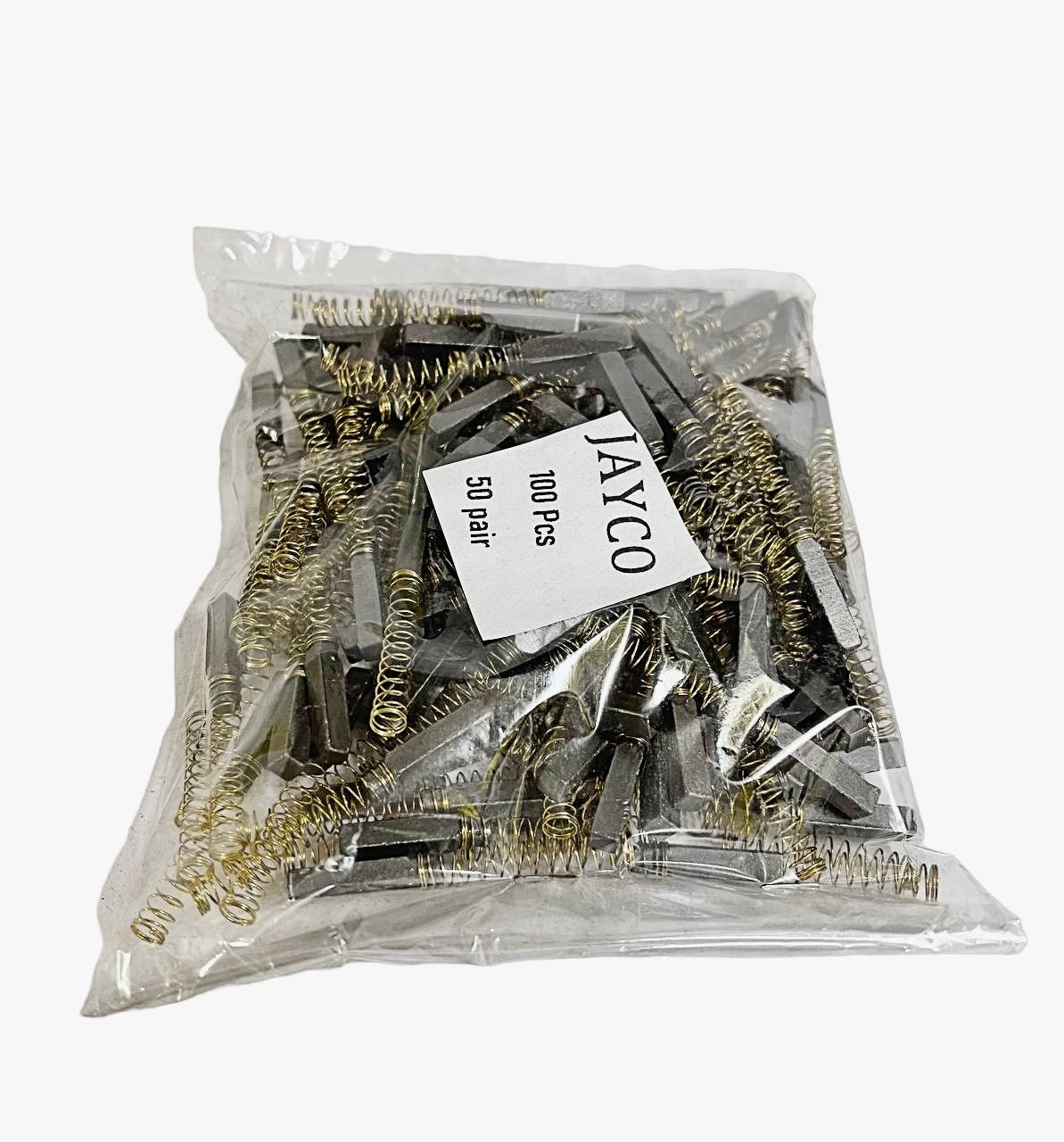 Carbon Brushes With Spring For Sewing Machine 100 Pcs Electric Sewing Machine