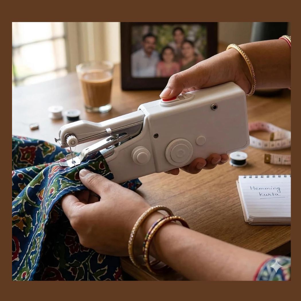 Electric Handheld Sewing Machine P1_09 Electric Sewing Machine 1 built-in stitches 150 SPM White-image-12