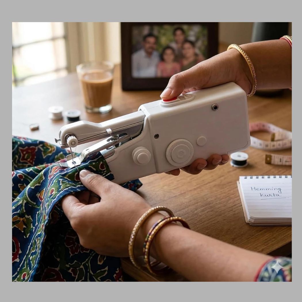 Electric Handheld Sewing Machine P1_04 Electric Sewing Machine 1 built-in stitches 150 SPM White-image-14