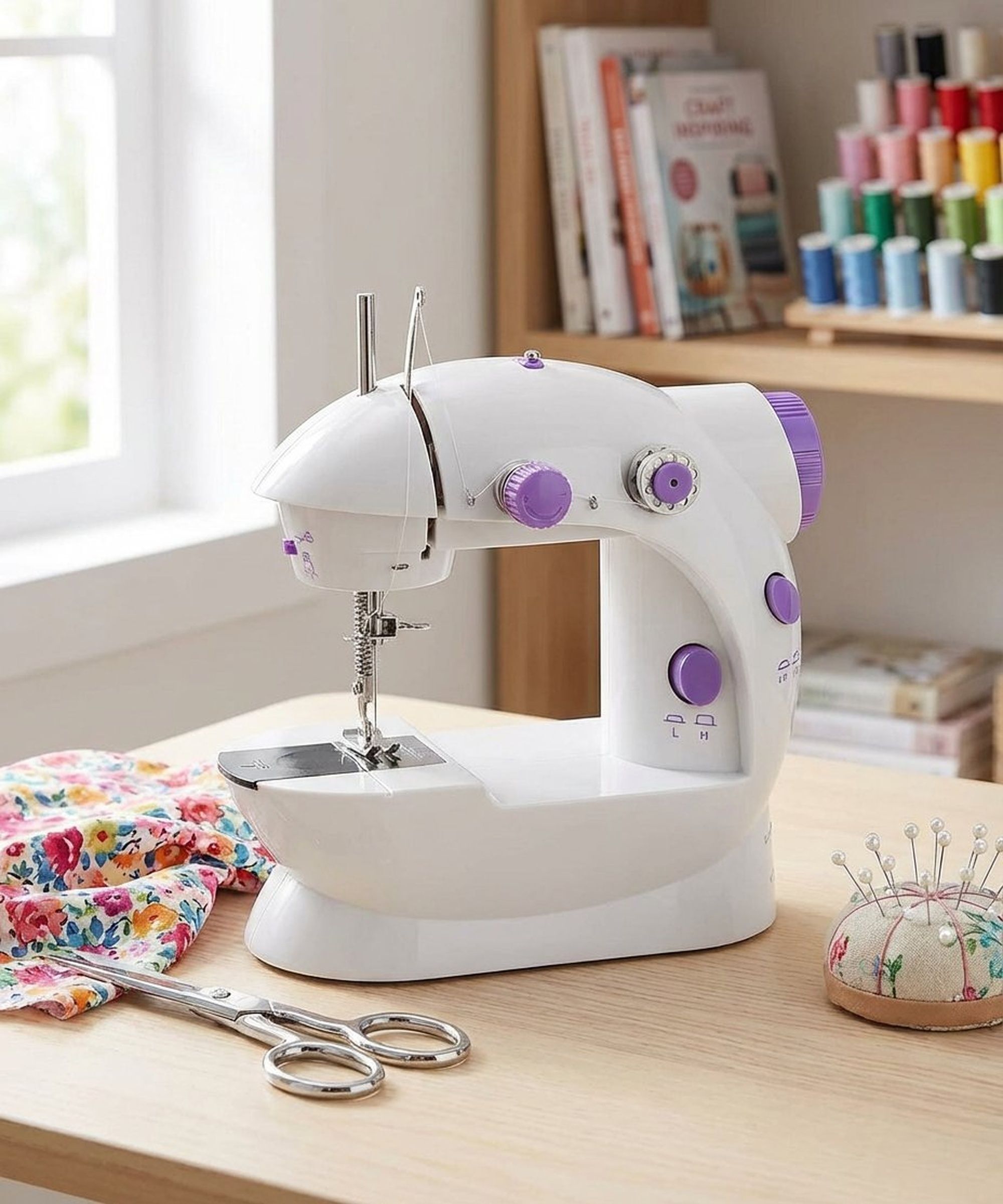 Multi Electric Mini 4 in 1 Desktop Functional Household Sewing Electric Sewing Machine-image-26