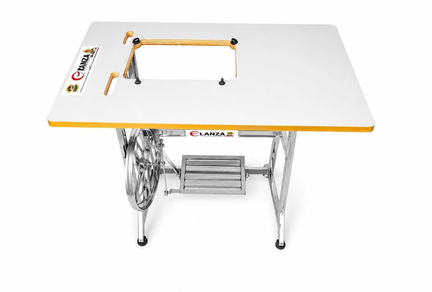 Elanza Umbrella Sewing Machine Super Heavy Steel Stand Manual Sewing Machine 1 built-in stitches 1798 SPM Silver-picture-9