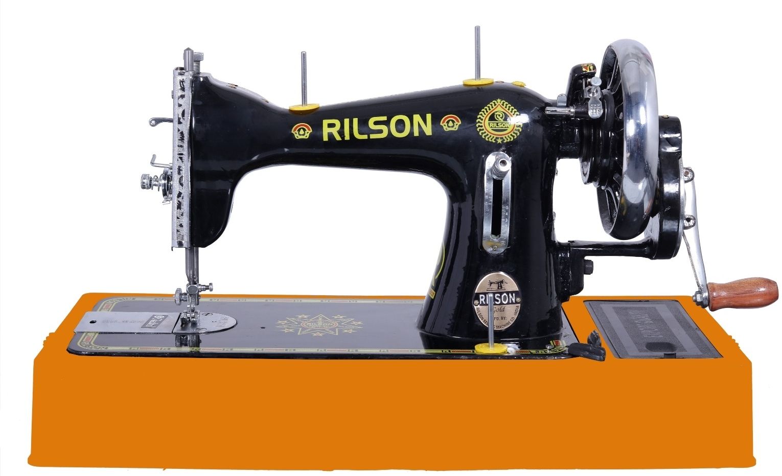 rilson DOMESTIC SEWING MACHINE WITH SPECIAL WOODEN BASE AND HAND ATTACHMENT Manual Sewing Machine-picture-24