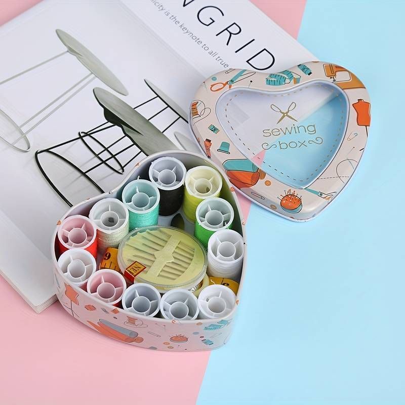 radhe Portable Mini Travel Sewing Kit for Adults & Kids Manual Sewing Machine-picture-1