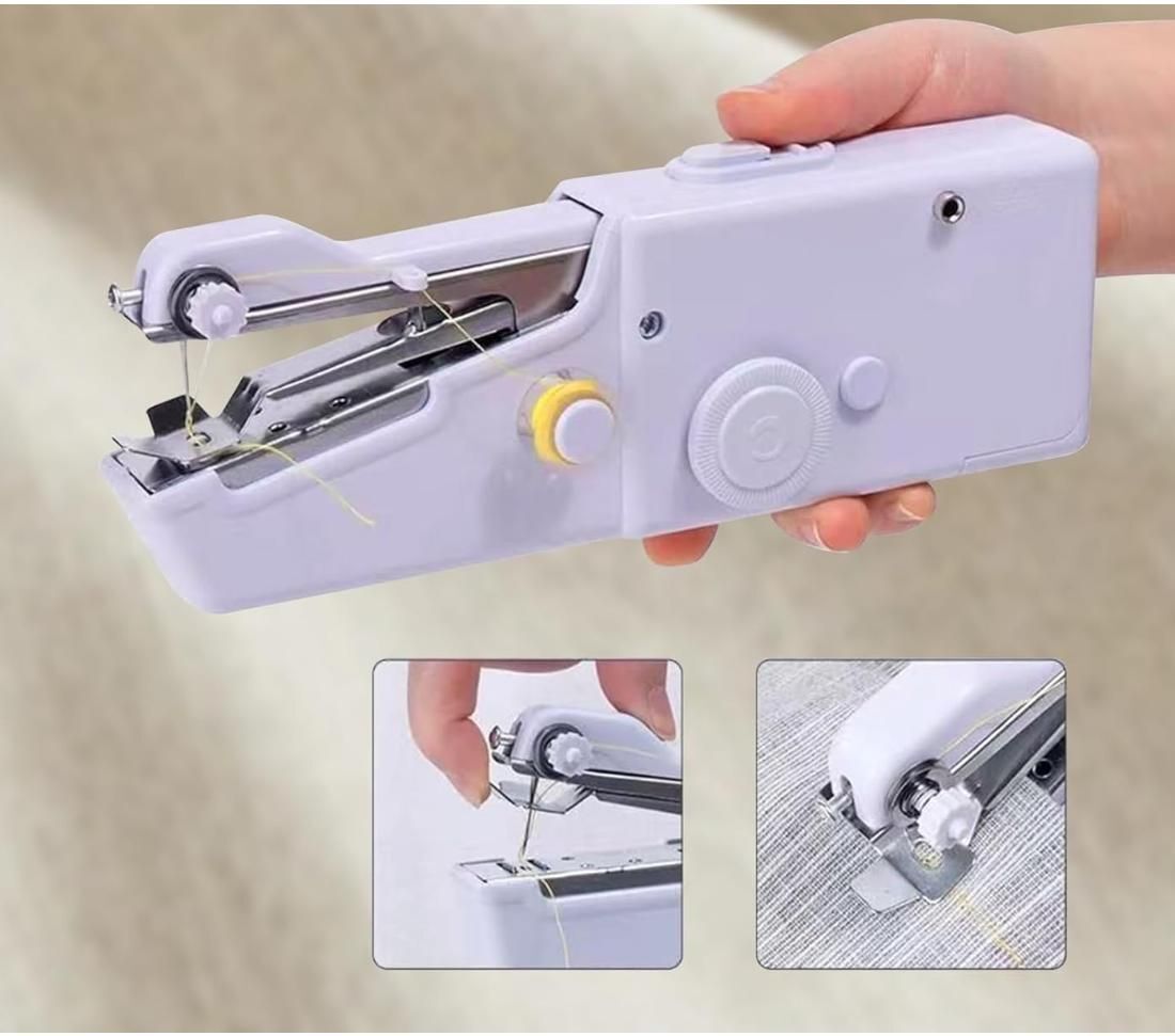 radhe (NG23) Handy Stitch Mini Hand Sewing Machine Quick Repairs & Emergency Stitching Electric Sewing Machine-picture-9