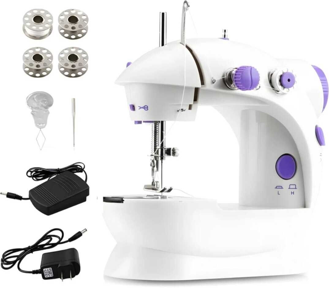 Mini Portable Sewing Machine Electric Sewing Machine 350 built-in stitches 350 SPM Multicolor-image-16