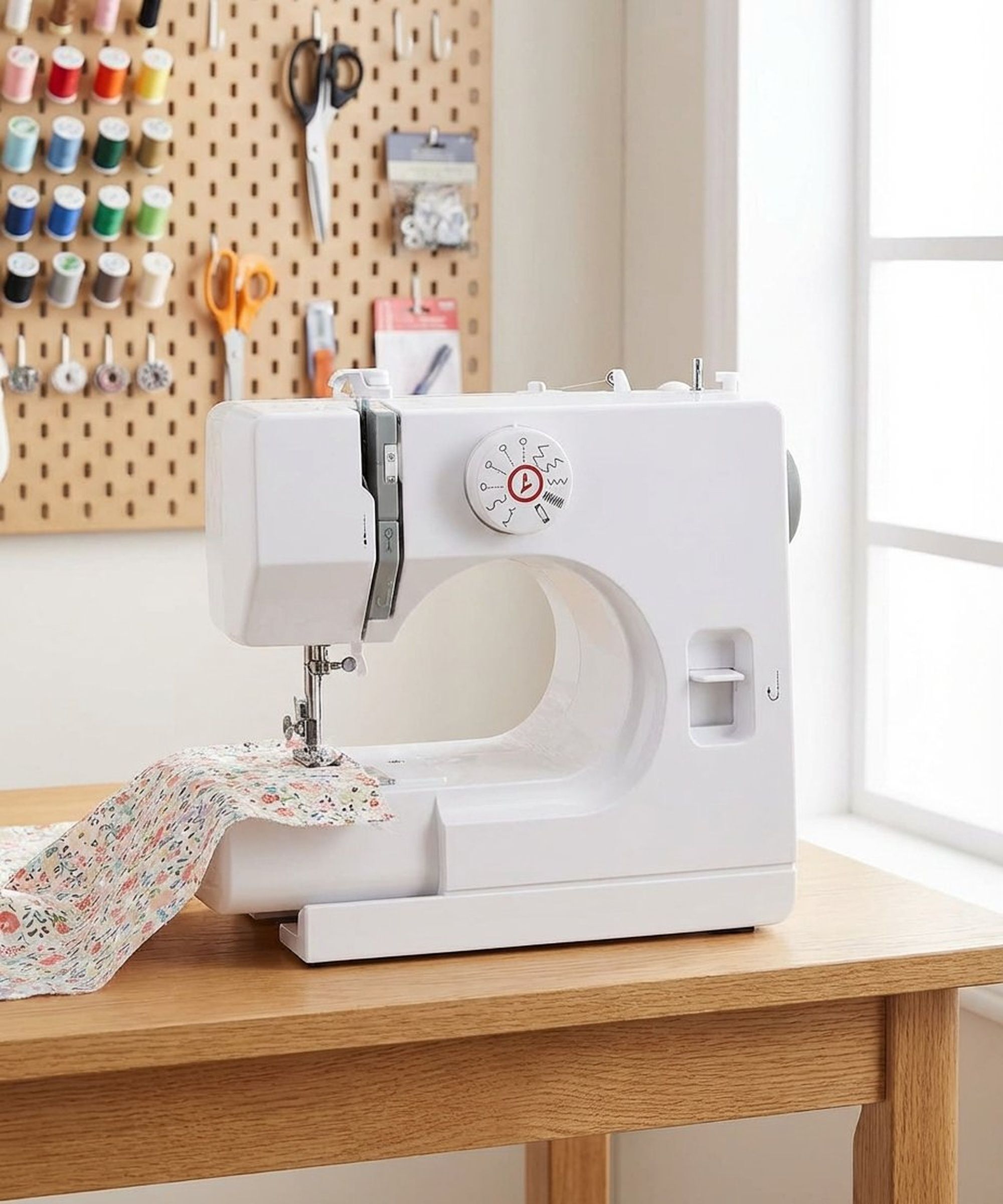 radhe 12 Built-in Stitches Sewing Machine With 2 Speed,Reverse Sewing,Wide Table,Light Electric Sewing Machine-picture-31