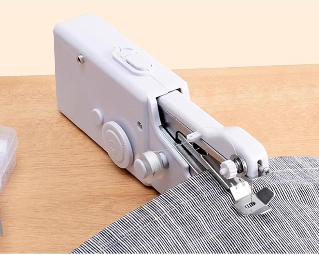 radhe Handy Stitch Mini Hand Sewing Machine (NG24) Quick Repairs & Emergency Stitching Electric Sewing Machine-picture-2