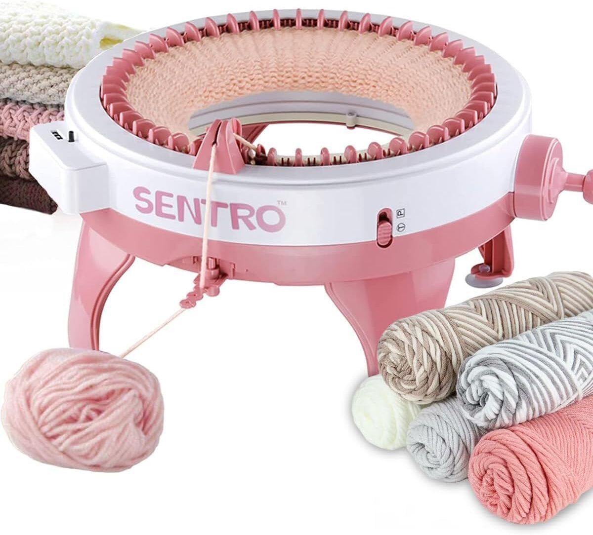 gemsy 40 Needle Smart Knitting Machine - Manual Rotary Sewing Loom for Fast Knitting Manual Sewing Machine-picture-20