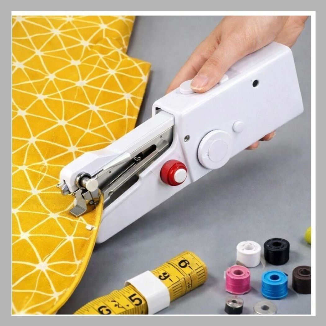 radhe Mini Electric Stitching Machine New05 Electric Sewing Machine 2 built-in stitches 100 SPM White-picture-5