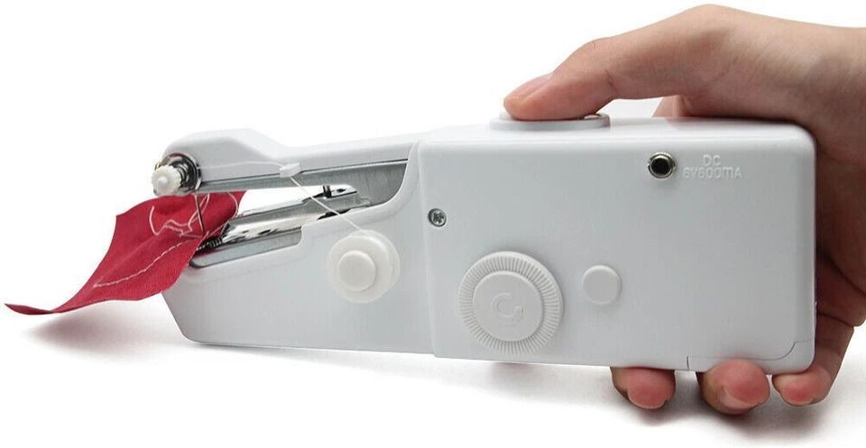 crayova Handy Stitch Mini Hand Sewing Machine (CR35) Emergency Stitching Quick Repairs Electric Sewing Machine 1 built-in stitches 100 SPM White-picture-20