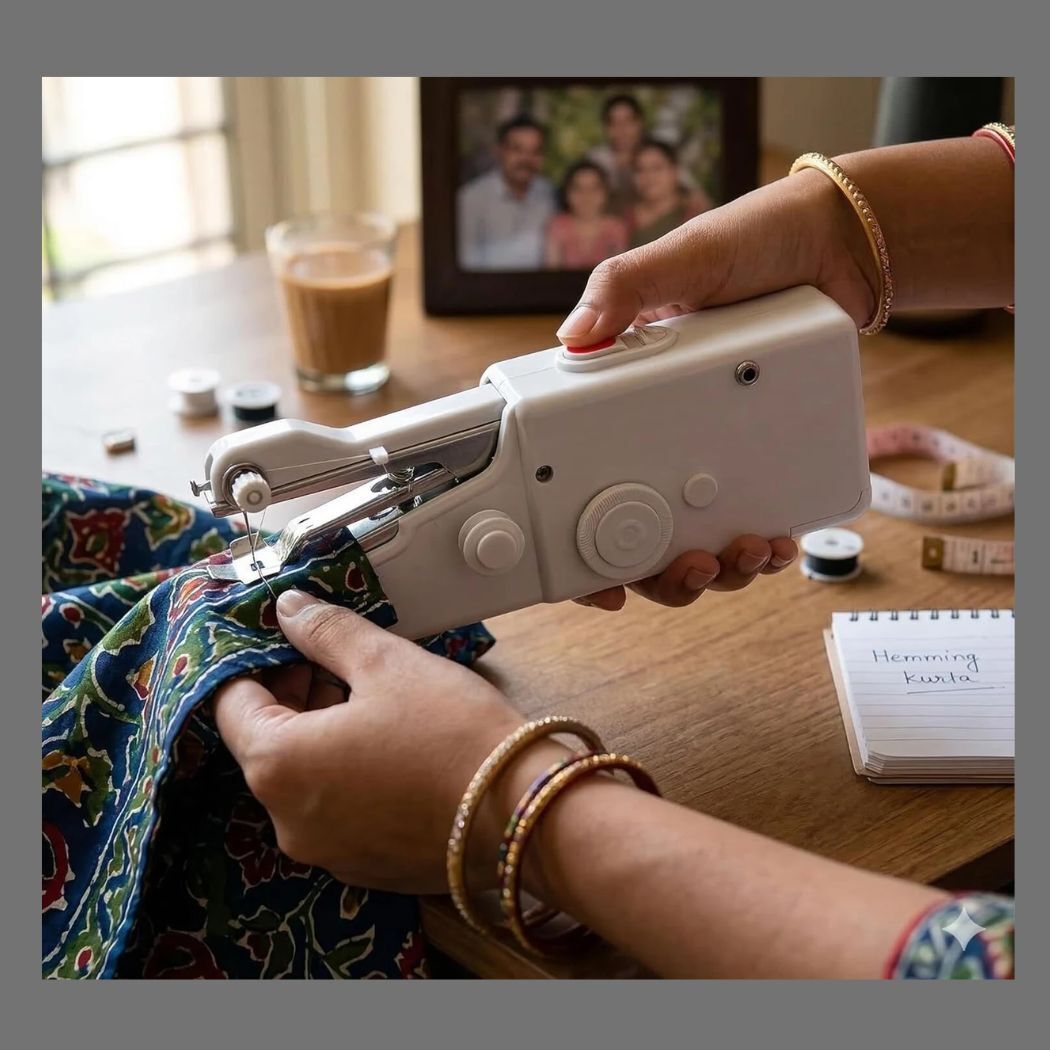 Electric Handheld Sewing Machine P1_05 Electric Sewing Machine 1 built-in stitches 150 SPM White-image-11