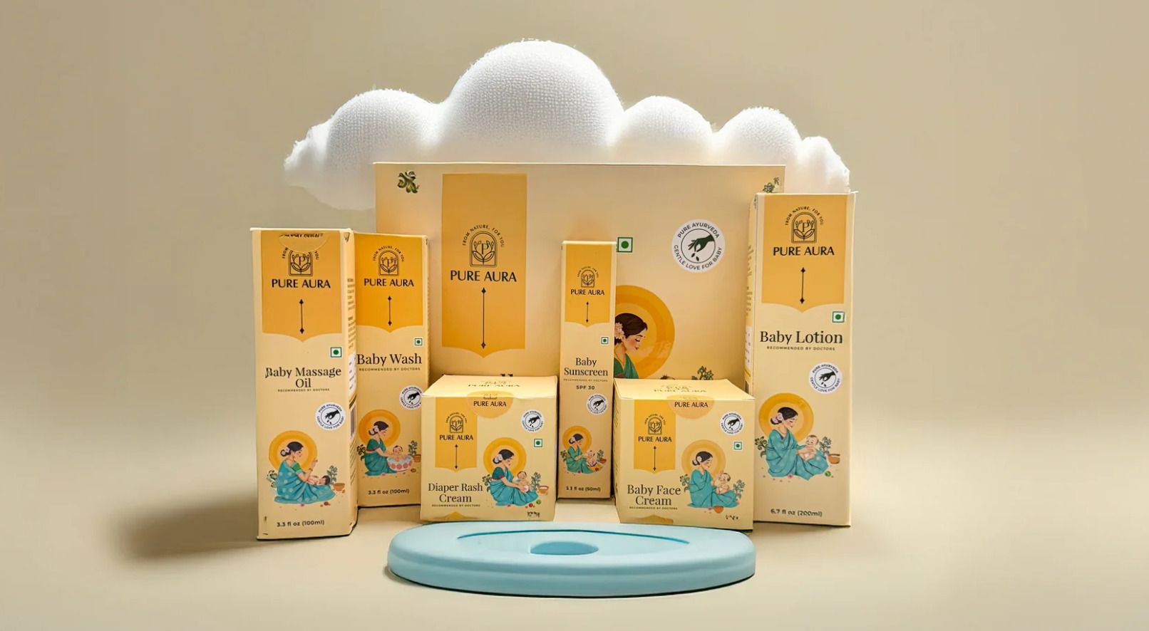 pure aura Wellness Kit | Lotion, Wash, Sunscreen, Rash Cream , Massage Oil & Face Cream-picture-20