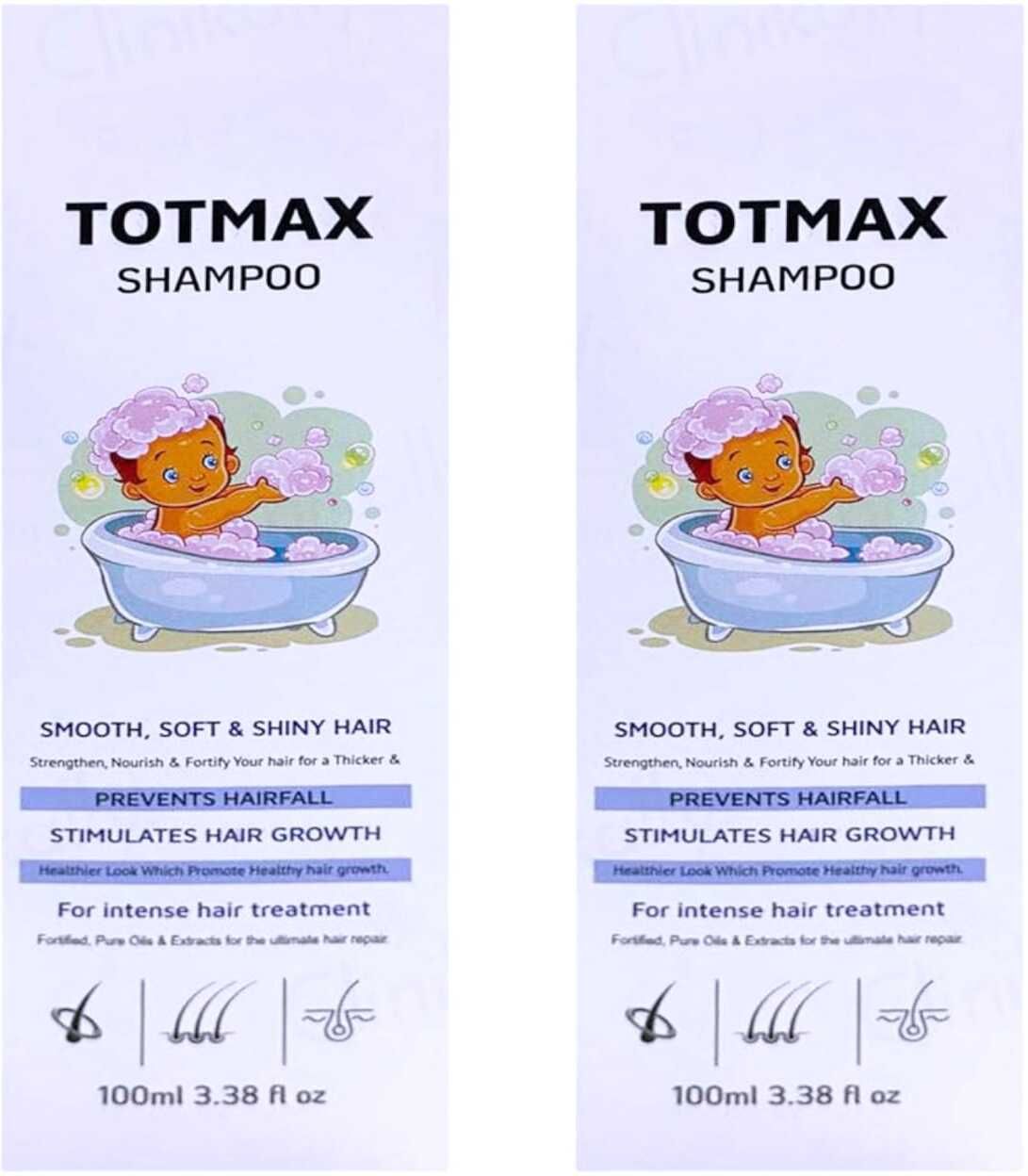 TOTMAX BABIES SHMAPOO FOR SOFTER SHINY HAIRS PACK OF 100ml x 2-image-0