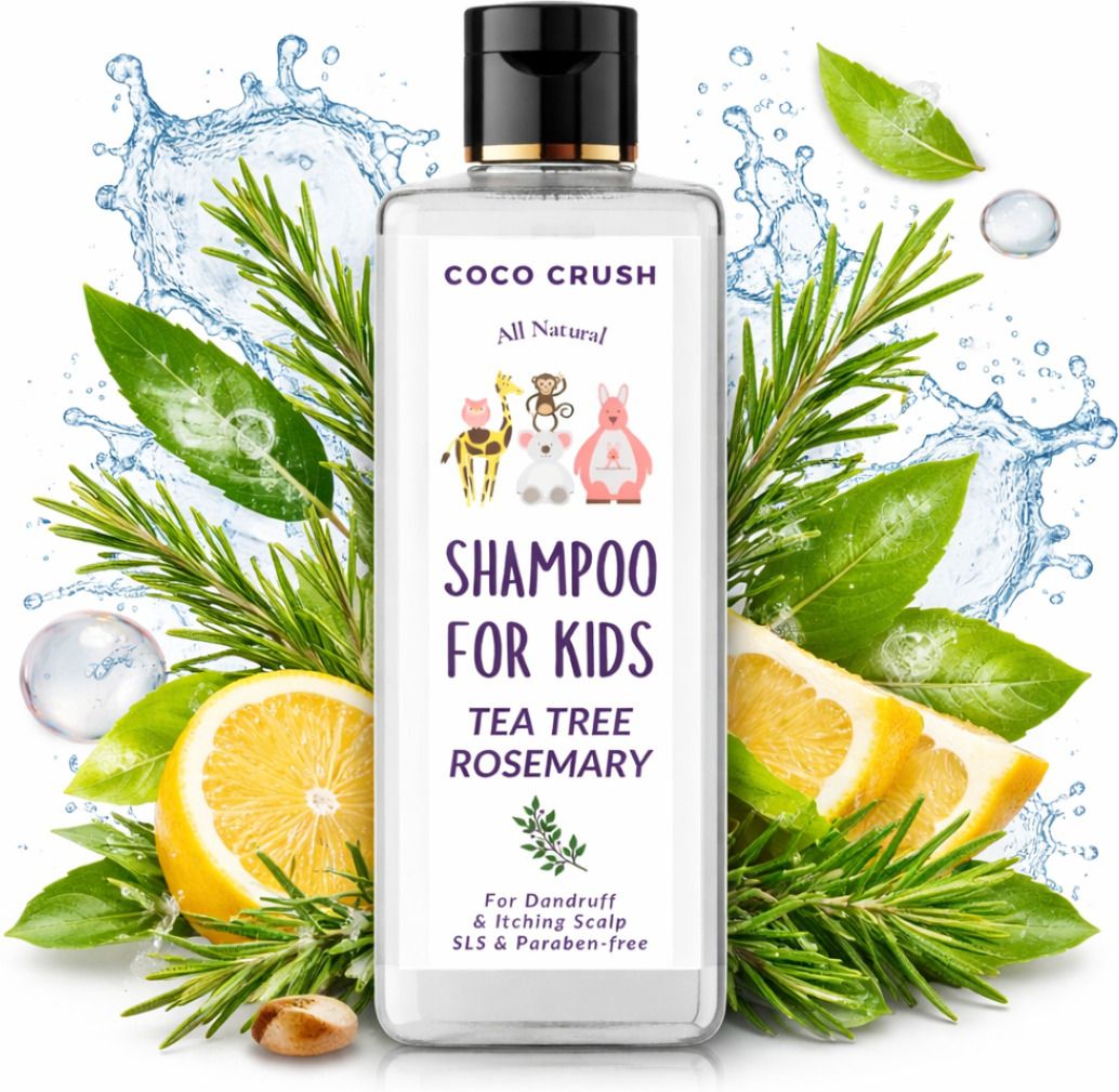 Kids Gentle Anti Dandruff Shampoo | Tea Tree & Rosemary for Itchy, Dry Scalp-image-35