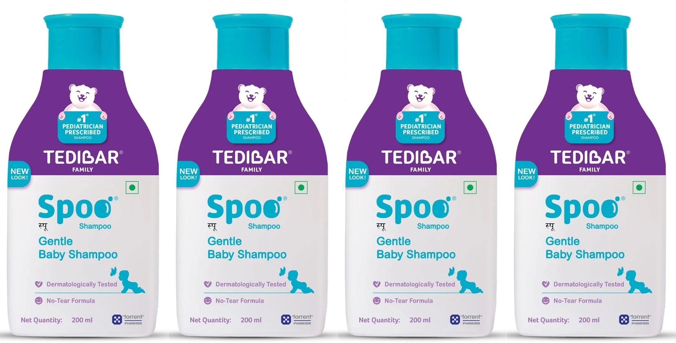 spoo Baby shampoo 200ml x Pack of 4-picture-40