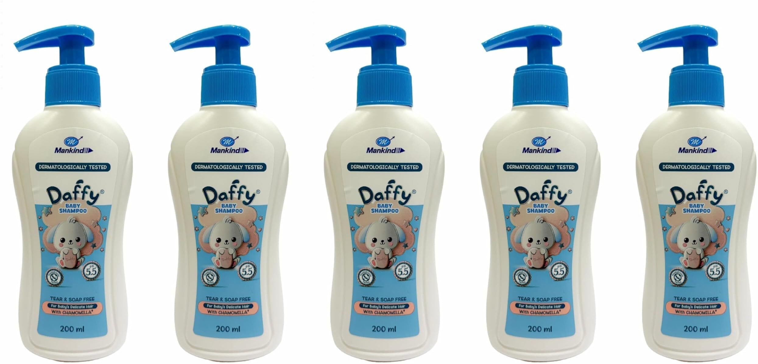 Tear-Free & Gentle Baby Shampoo for Newborns, 200ml (Pack of 5)-image-40