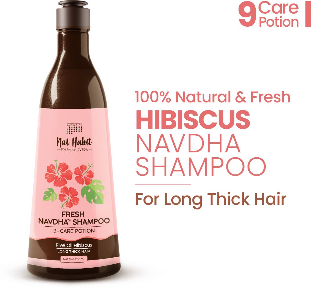 nat habit Natural Hibiscus Shampoo For Women & Men,Damage Repair, Sulphate & Paraben Free-picture-49