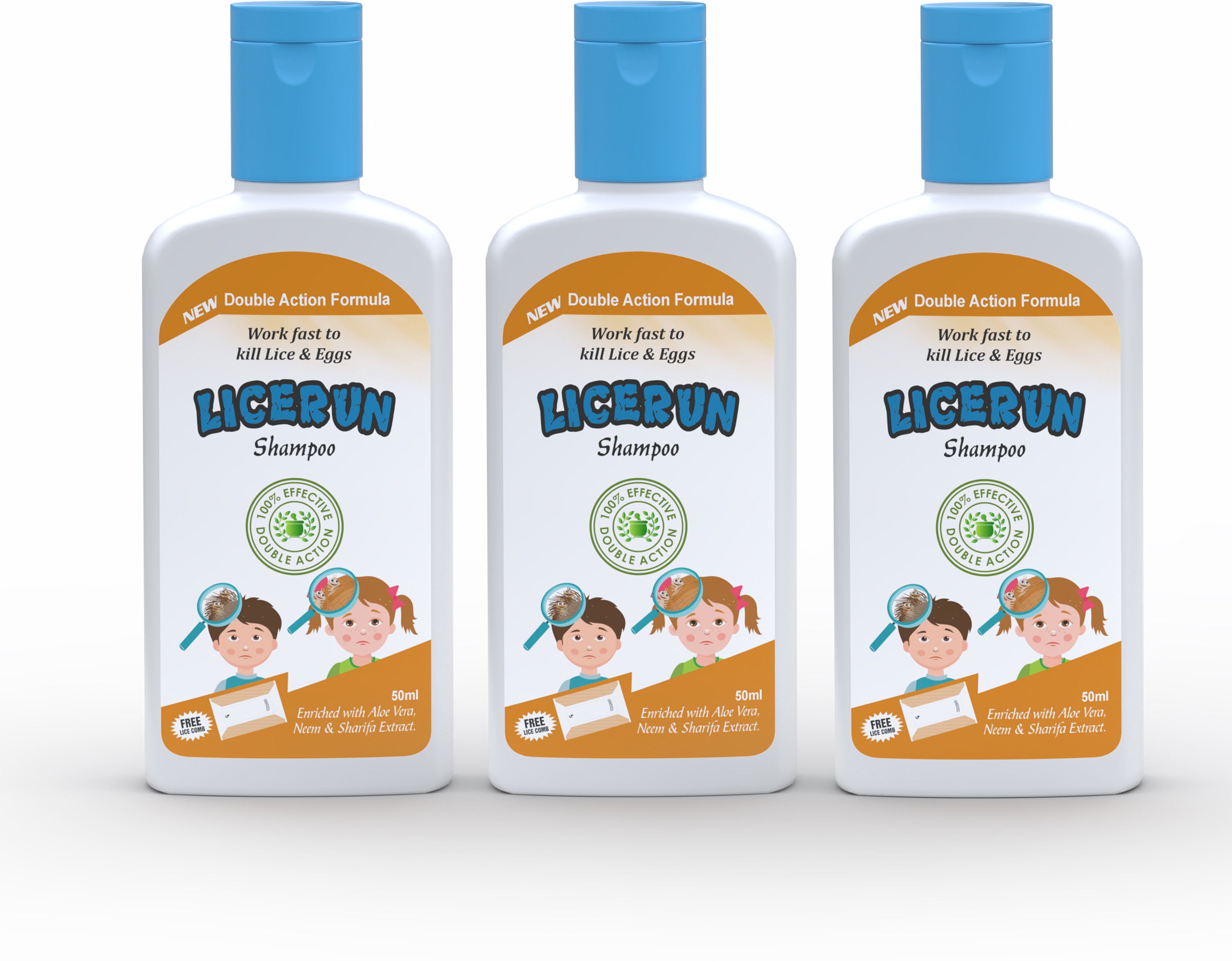 licerun Herbal Lice Shampoo & Lice Comb for Kills Lice, Eggs & Nits, One Wash Treatment-picture-10