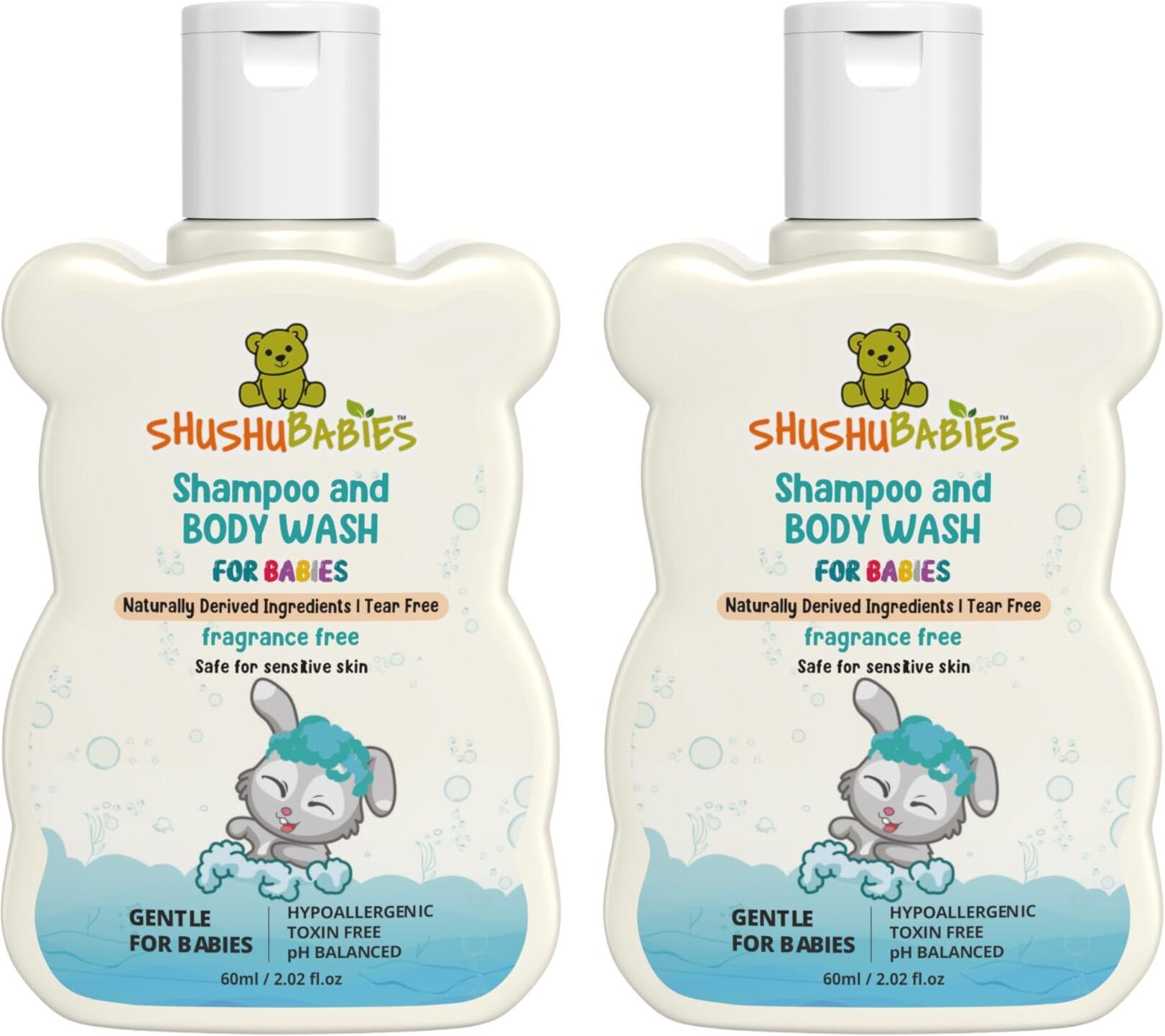 shushu babies Fragrance Free Shampoo and Body Wash For Babies | Moisturizing Baby Shampoo-picture-12