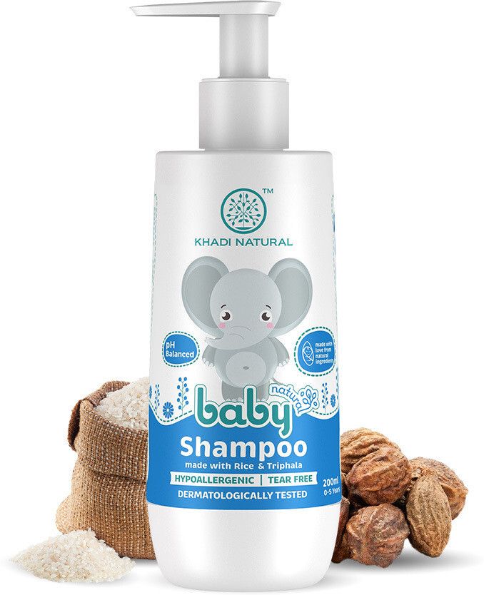 Baby Hair Cleanser with Rice and Triphala, Nourishing Shampoo for Babies