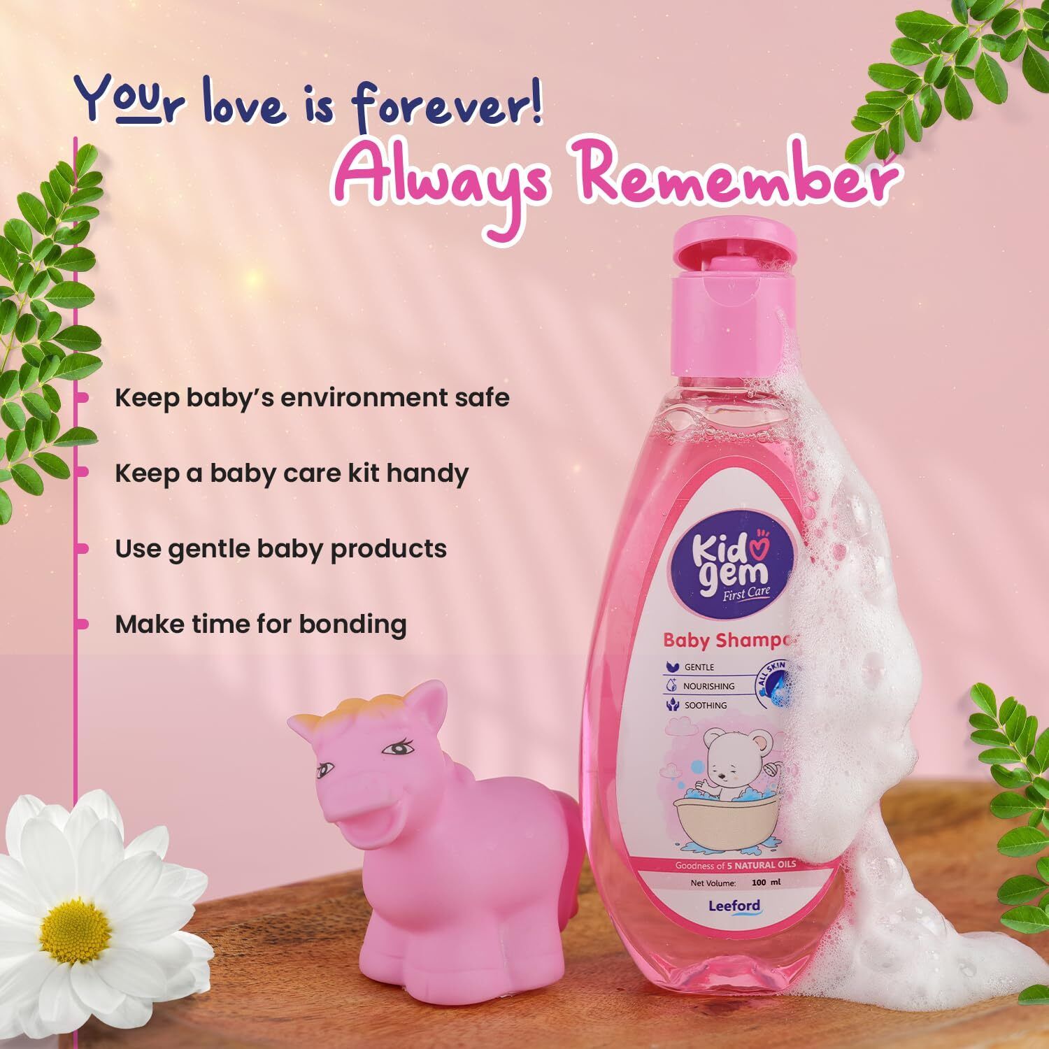 credence KIDOGEM FIRST CARE BABY SHAMPOO 100ML (PACK OF 2)-picture-35