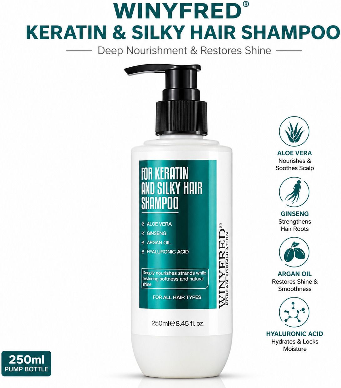 KERATIN & SILKY HAIR SHAMPOO 250 ML-image-39