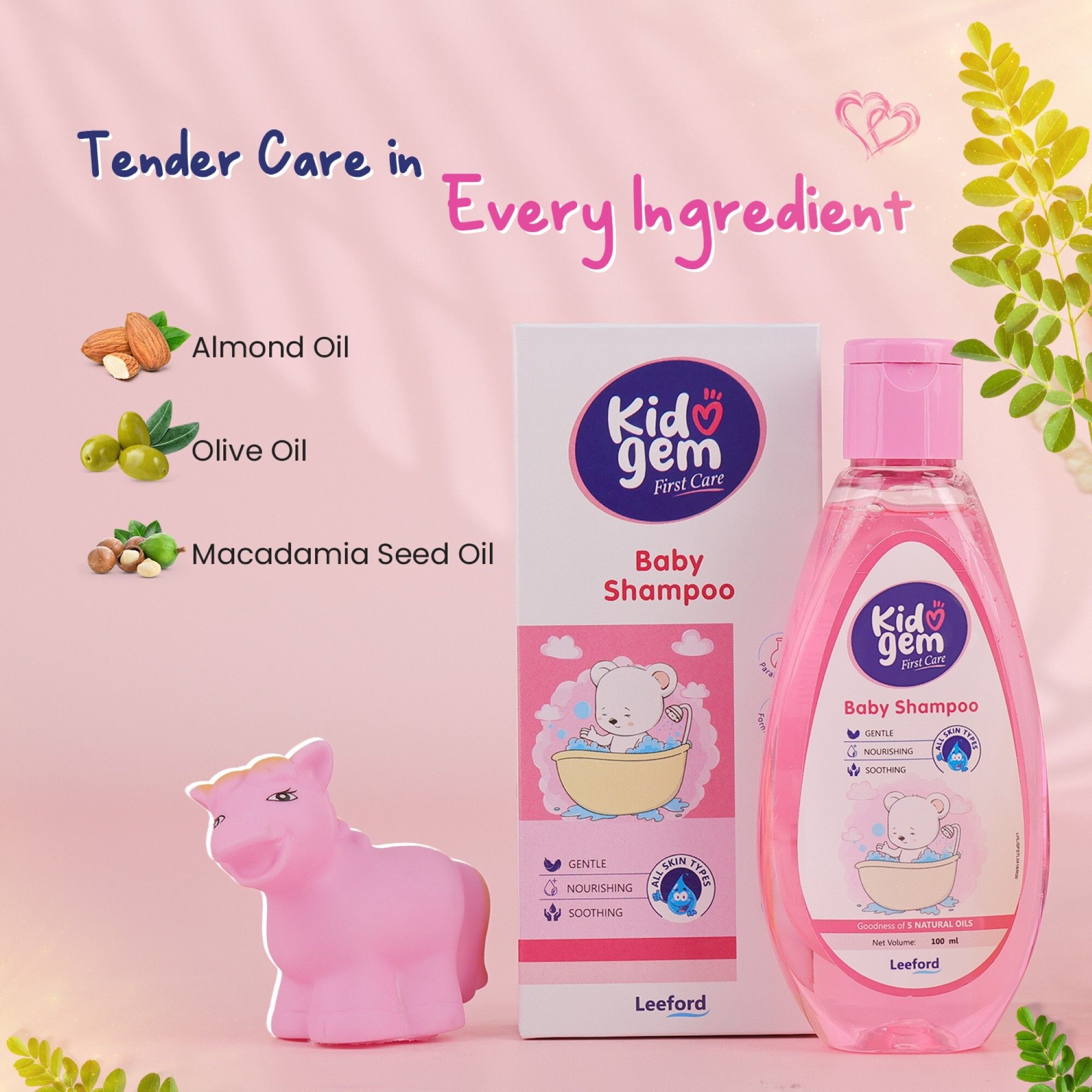 Baby Shampoo for Kids Boys & Girls 100ml - Tear-Free | with 5 Natural Oils-image-18