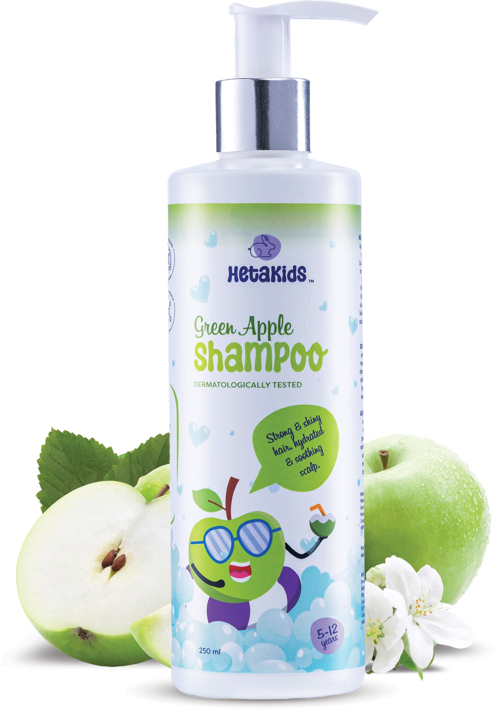 Green Apple Shampoo for Kids | 100% Natural Sulfate & Parabens free Shampoo-image-45