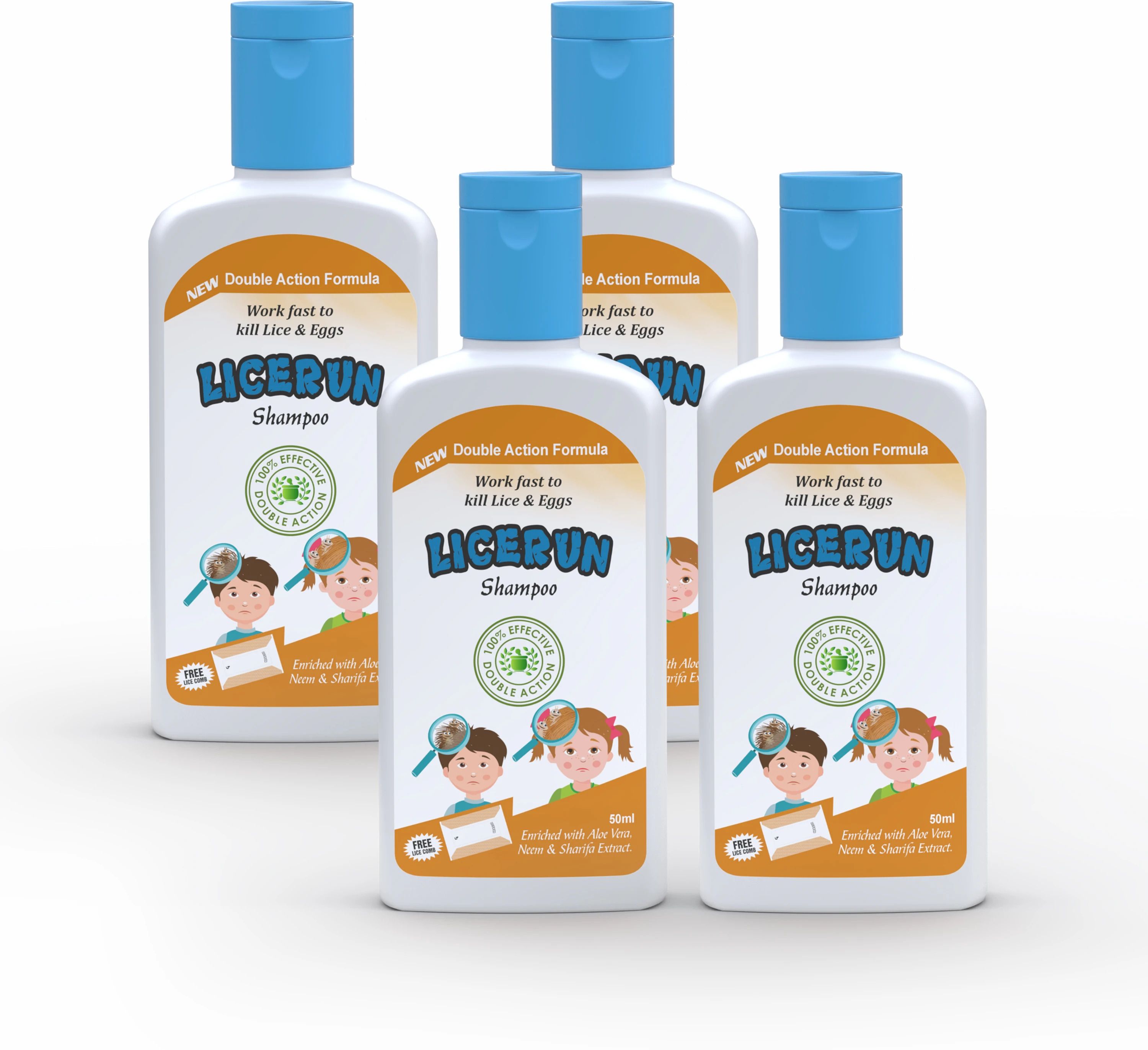 licerun Herbal Lice Shampoo & Lice Comb for Kills Lice, Eggs & Nits, One Wash Treatment-picture-21