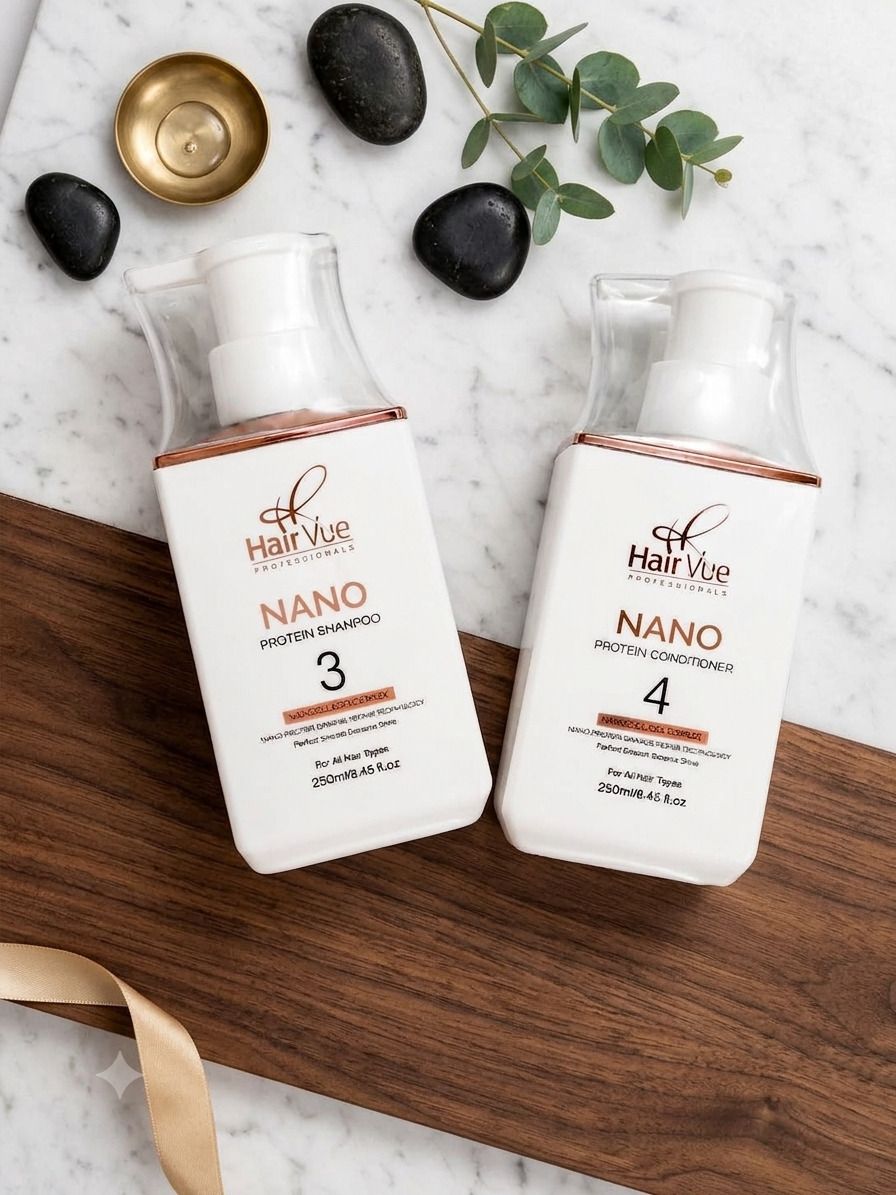 Professionals Nano Protein Shampoo and Conditioner Set, 250ml Each-image-4