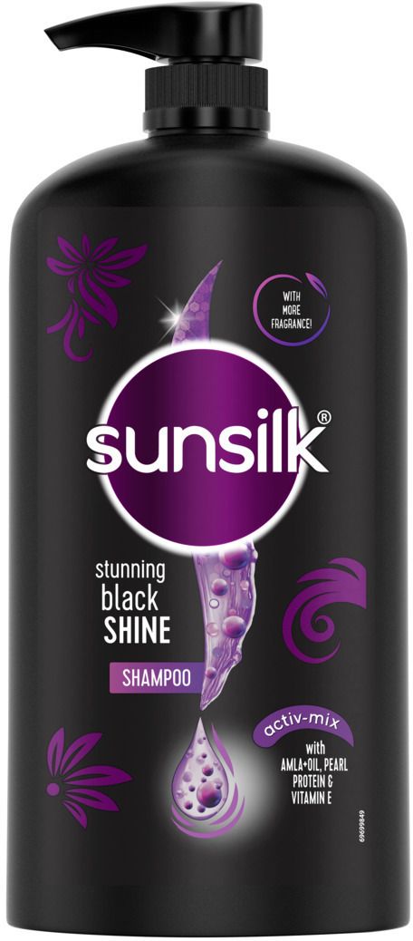 Stunning Black Shine Shampoo,Activ-Mix With Amla+Oil & Pearl Protein