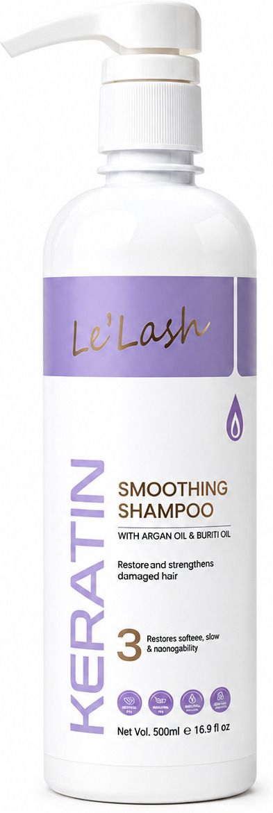 le'lash Keratin Smoothing Shampoo For Smooth Frizz Free Hair Sulfate Free-picture-41