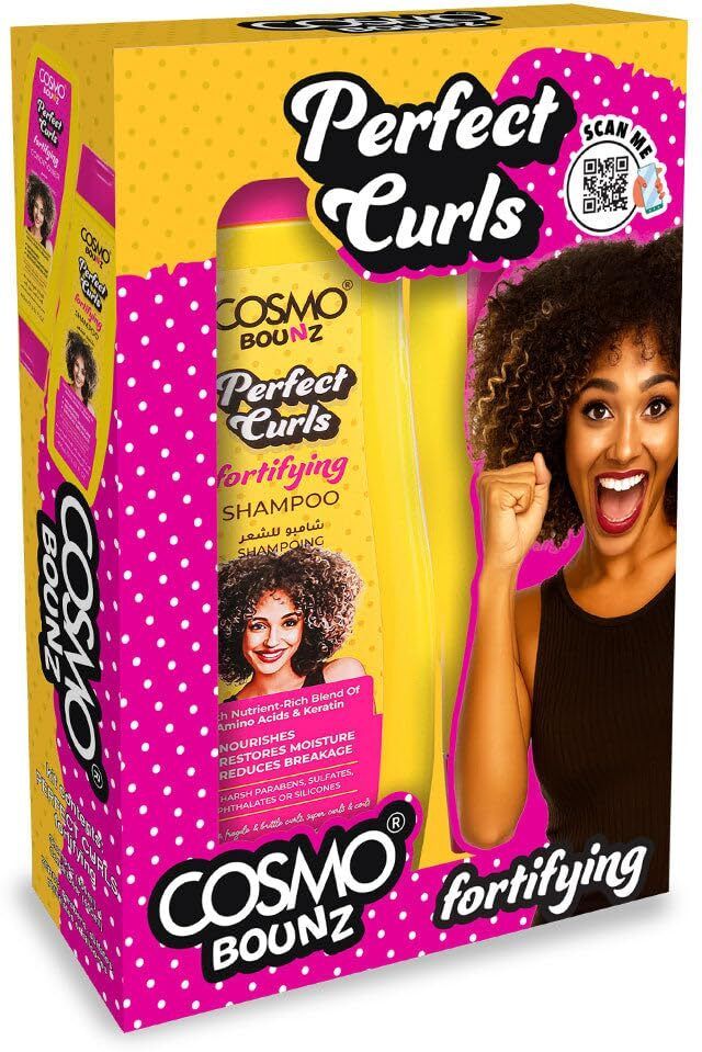 Bounz Hair Kit Perfect Curls Fortifying Shampoo & Conditioner 2 Pcs Gift Set-image-10