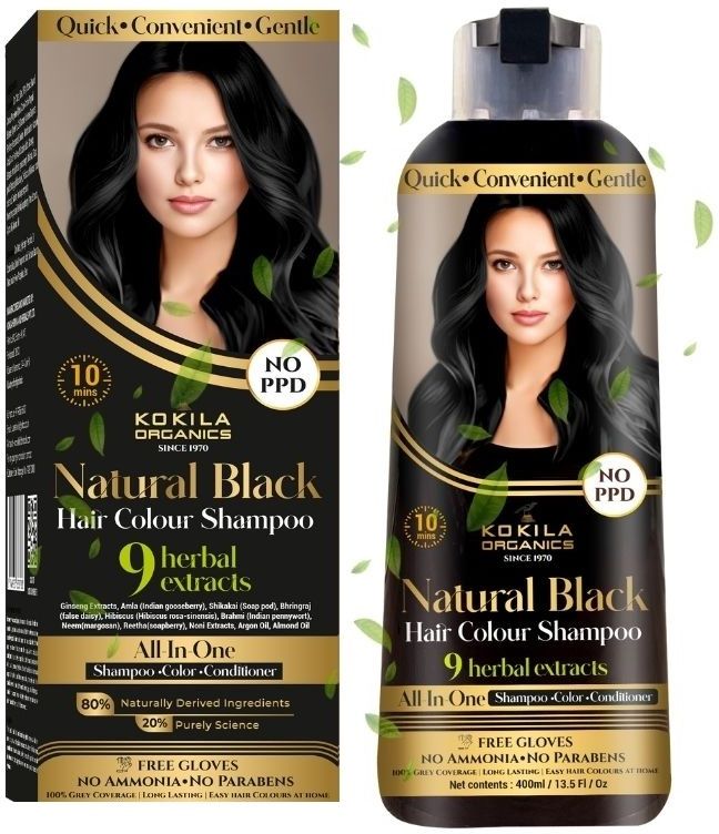 Black NOPPD Shampoo Hair Colour for Women and Men