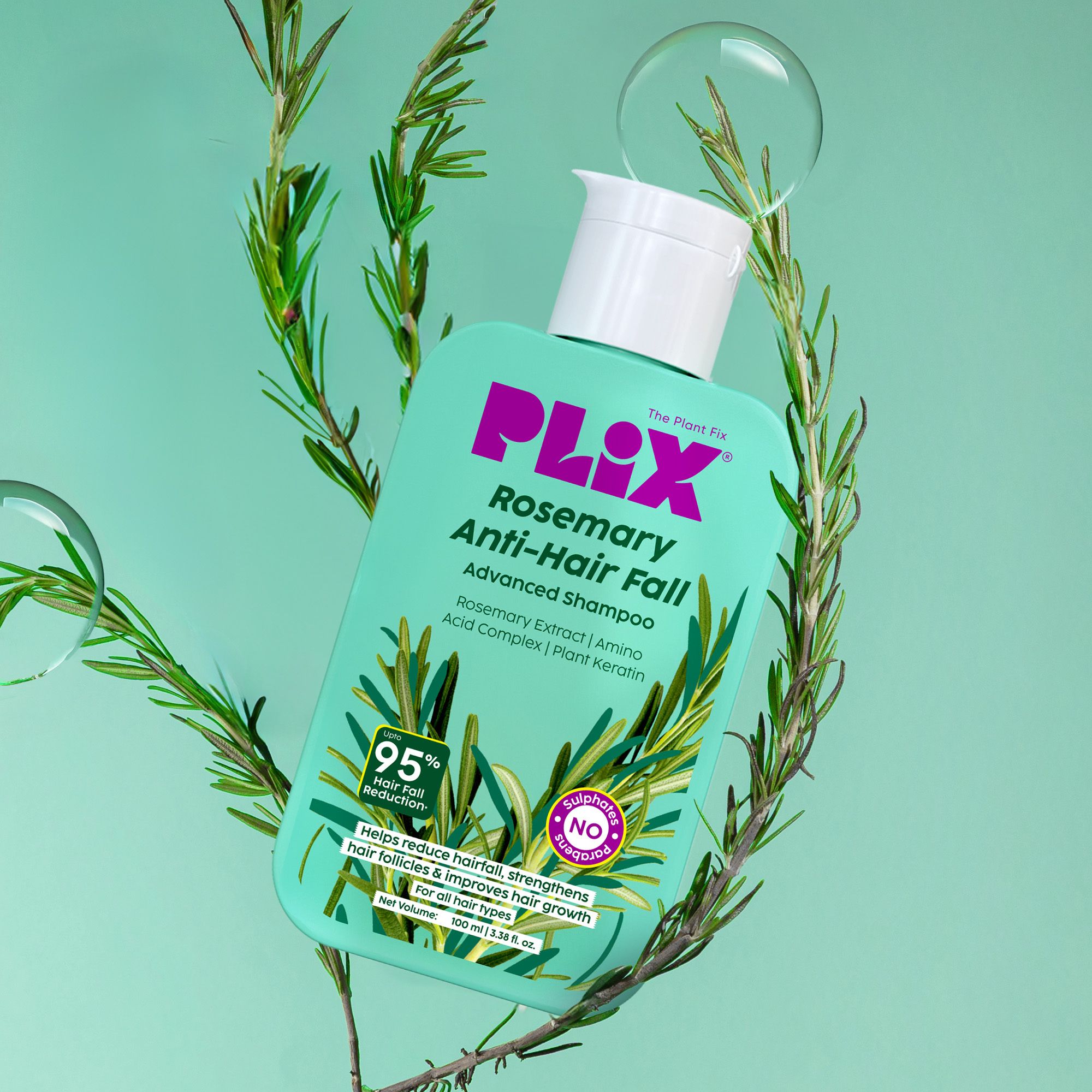 Rosemary Advanced Anti Hair Fall Shampoo,Reduces Hairfall & Promotes Hair Growth