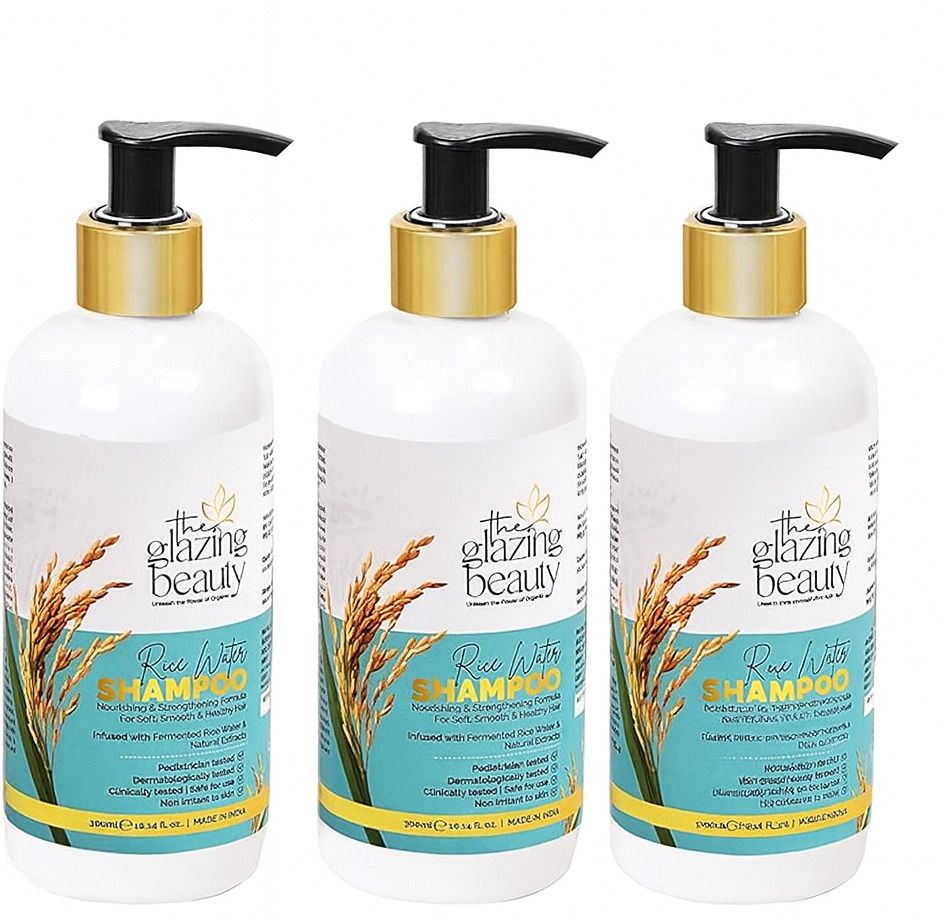 glazing beauty Organic Rice Shampoo, 900ml, Sulphate & Paraben Free, All Hair Types-picture-39
