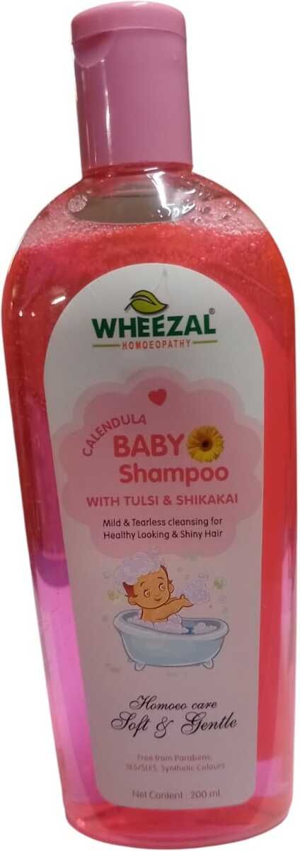 wheezal homoeo pharma WHEEZAL CALENDULA BABY SHAMPOO ( SULPHATE FREE )-picture-29