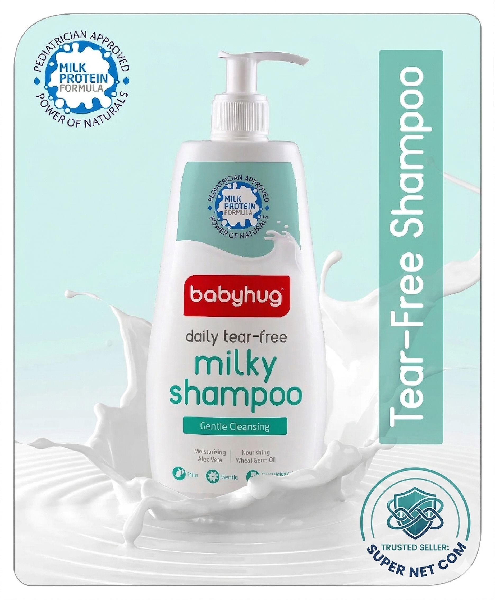 babyhug Daily Tear-Free Milky Shampoo – Enriched with Milk Protein & Natural Oils-picture-29