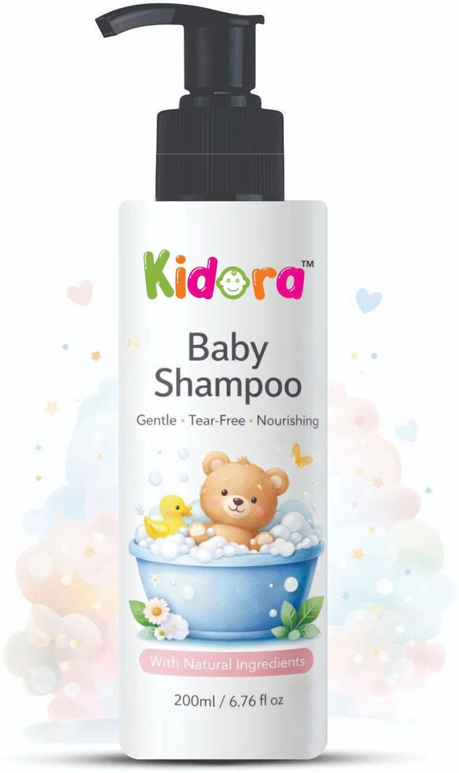 kidora Baby Shampoo | Tear Free Gentle Formula | Mild Daily Use Shampoo for Kids-picture-16