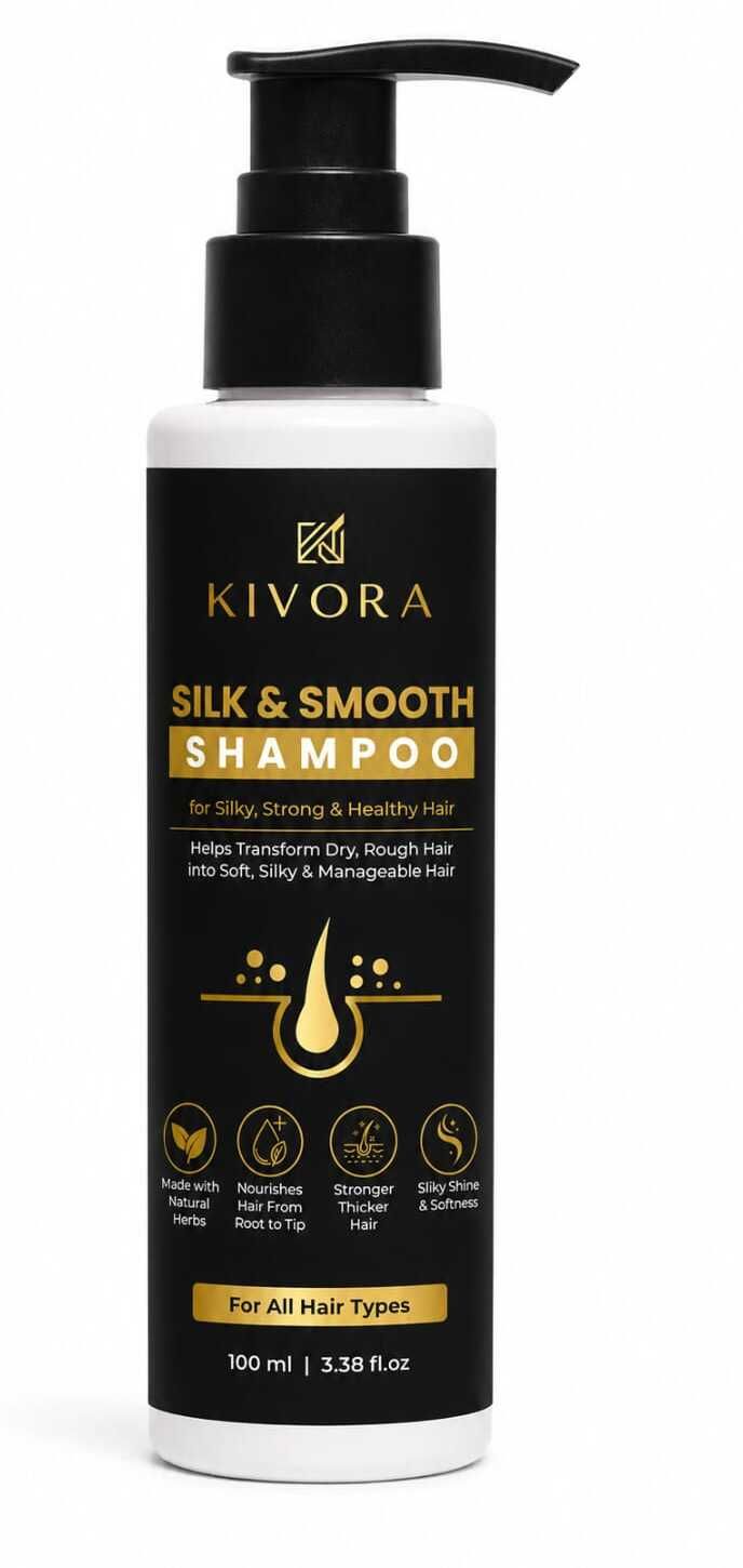 Silk & Smooth Gentle Cleasing Shampoo for Silky & Strong Hair (100 ml)-image-32